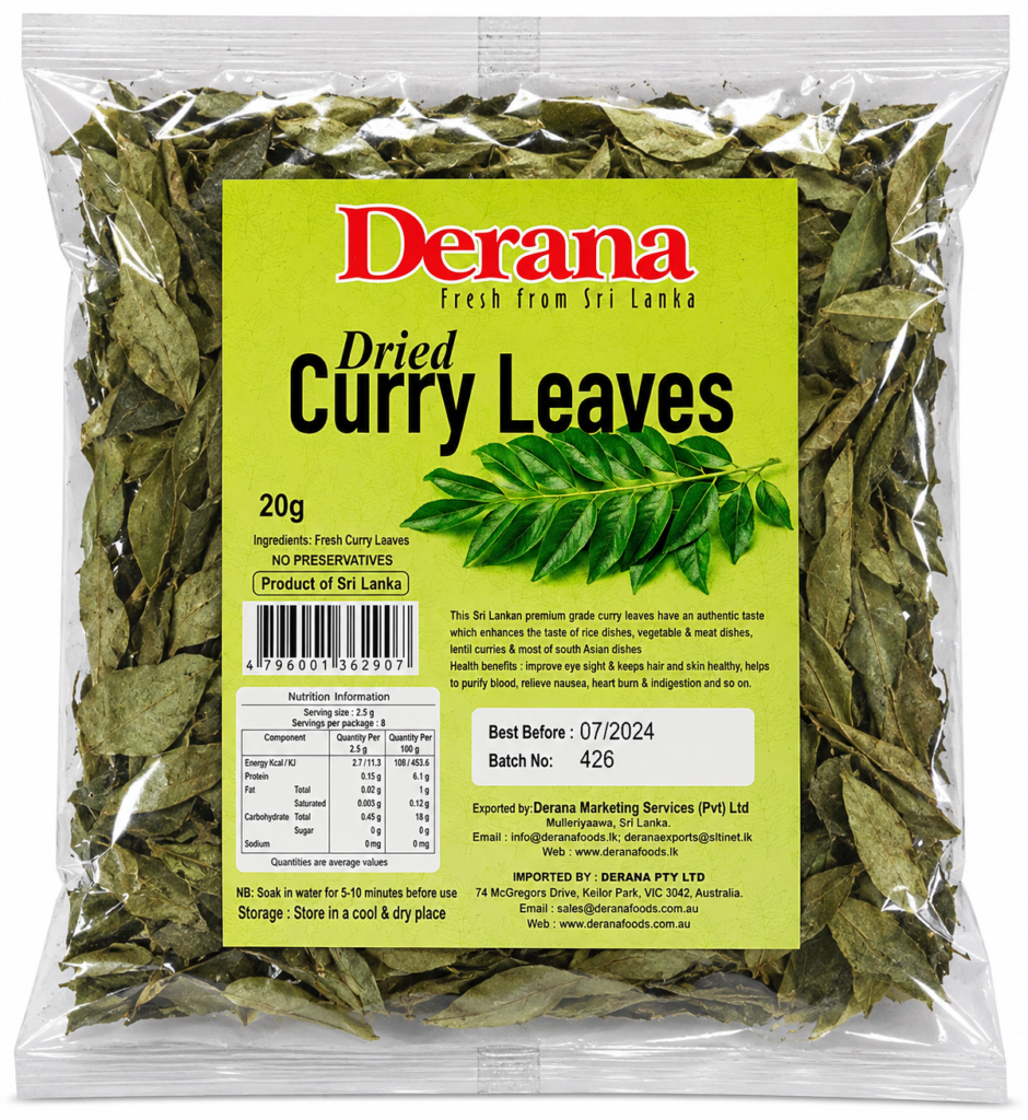 Derana Dried Curry Leaves 20g
