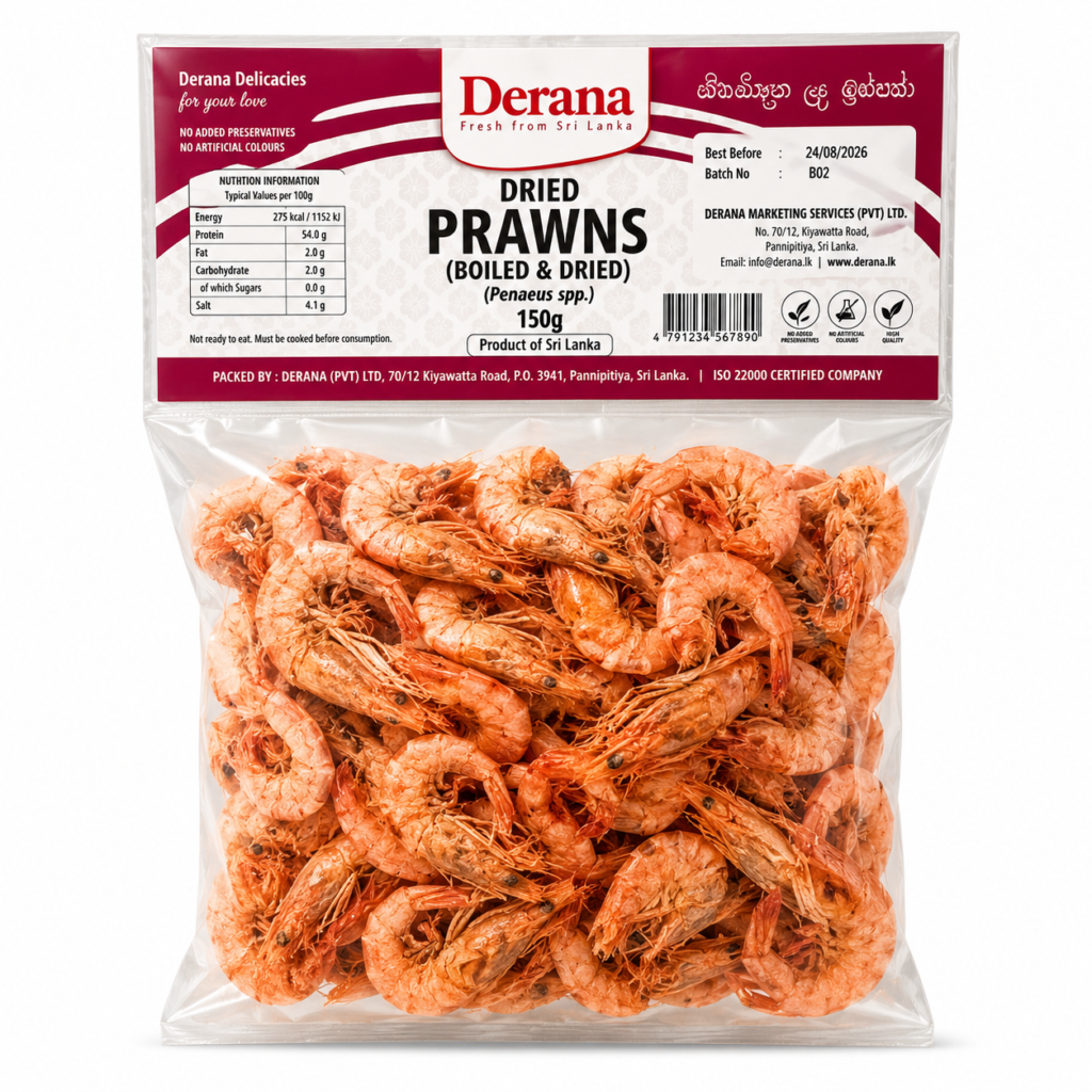 Derana Prawns Boil & Dried 150g